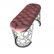 TENDENZE LAZER KESİM PUF - BENCH - GÜL KURUSU
